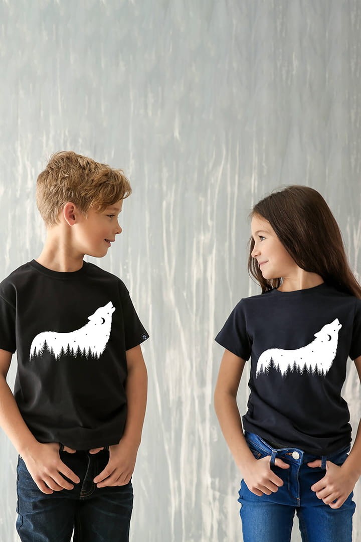 Kinder-T-Shirt Wolf