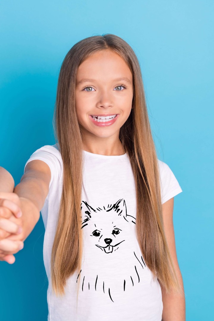 Kinder-T-Shirt Spitz Miniatur