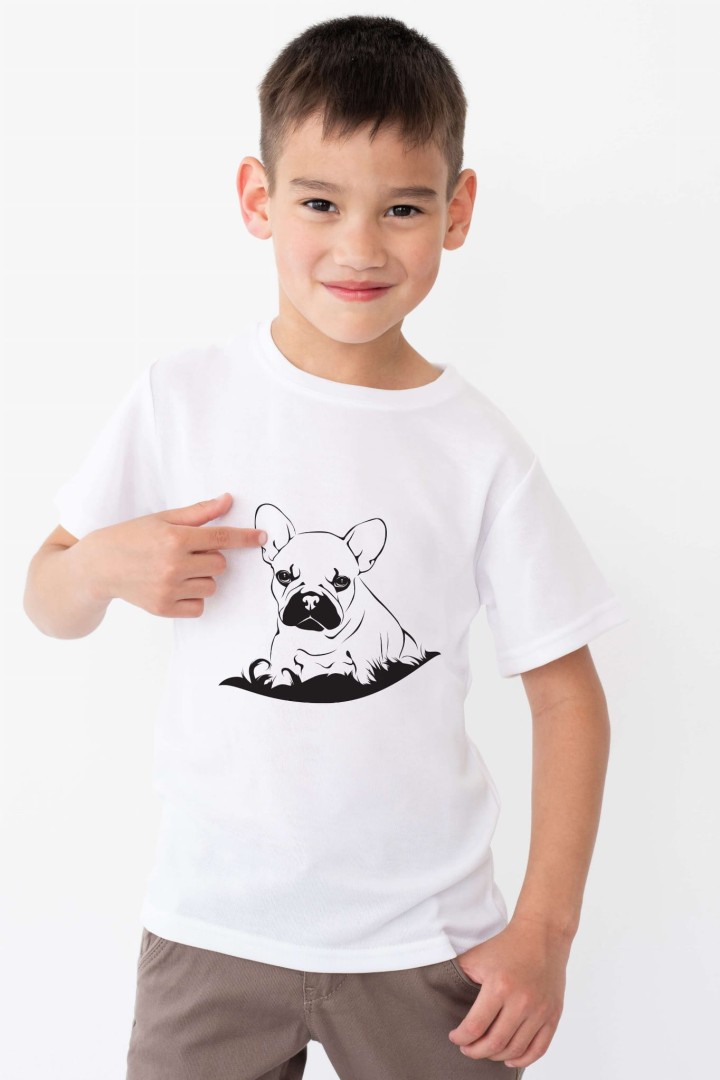 Kinder-T-Shirt Französische Bulldogge