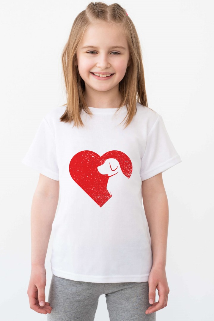 Kinder-T-Shirt Hunde-Liebe