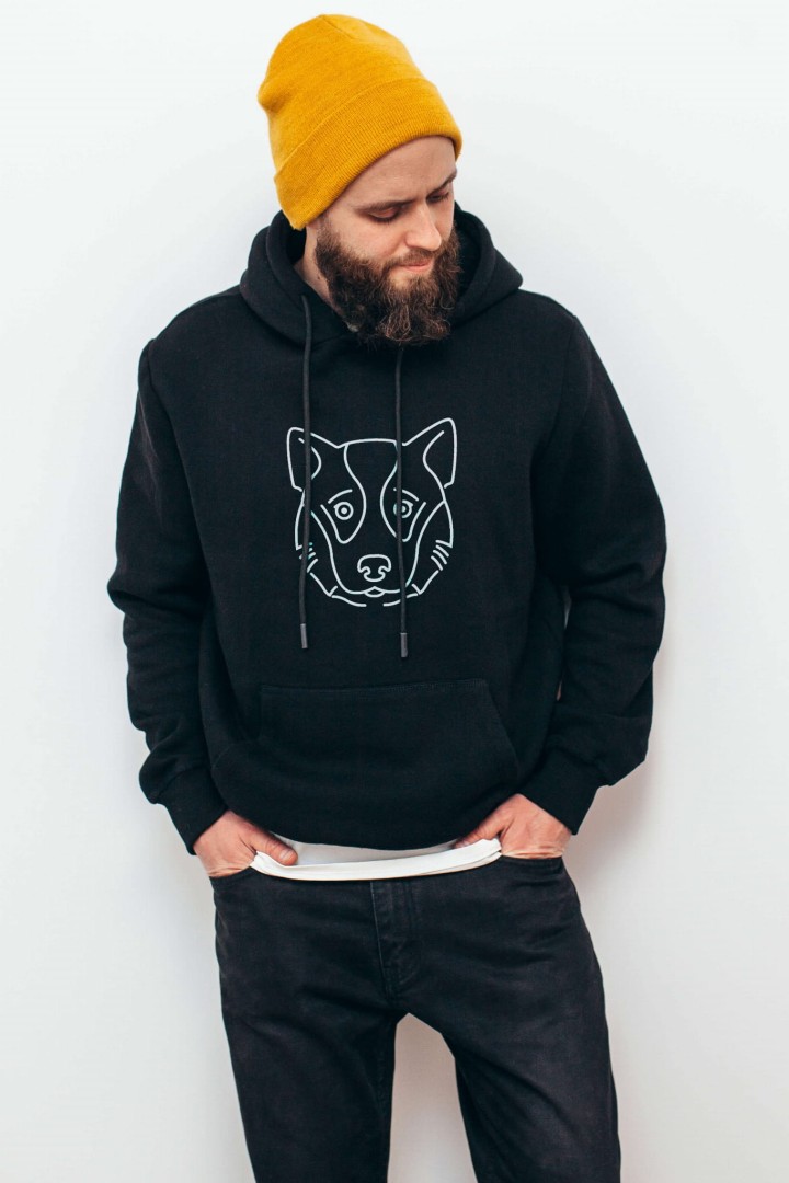 Sweatshirt Elchhund Grau