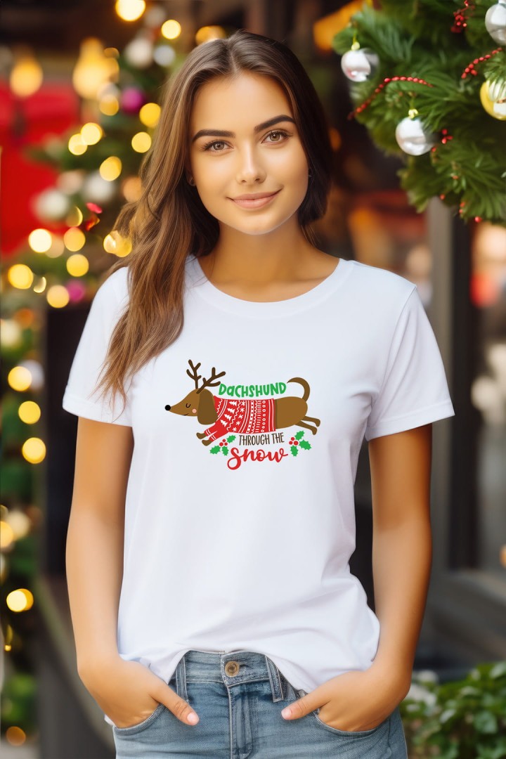 T-Shirt Weihnachten Dackel