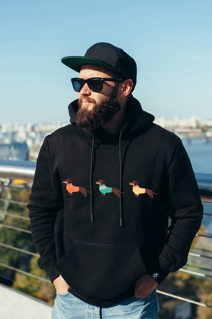 Sweatshirt mit Dackeln in Pullovern