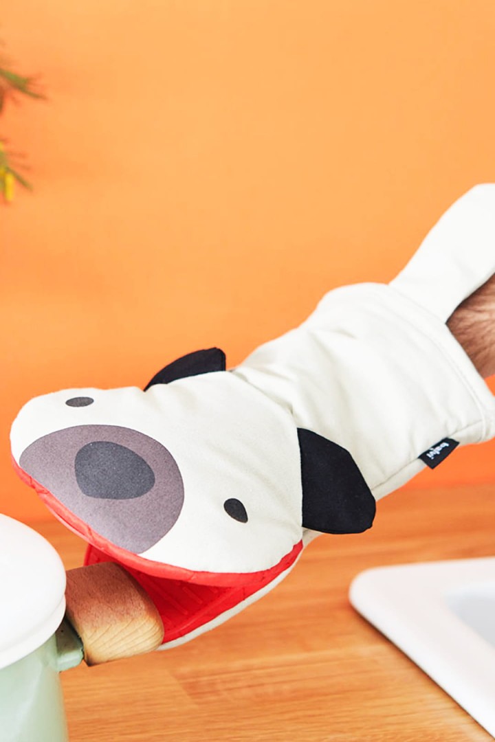 Küchenhandschuhe mit Hunden