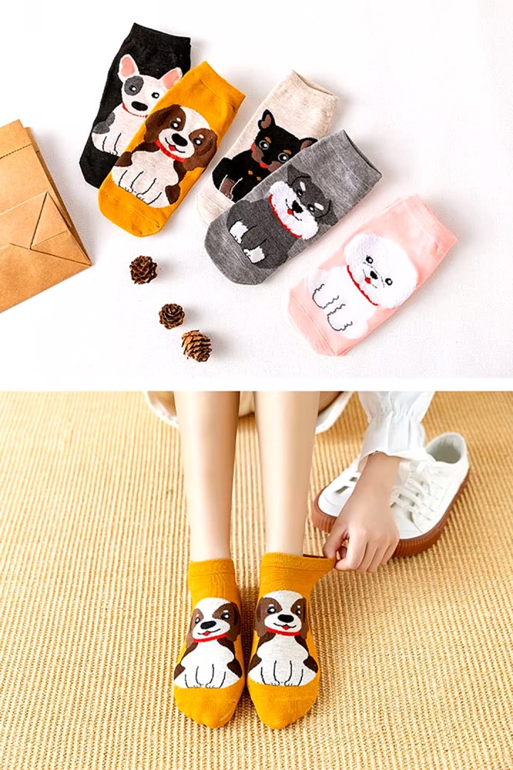 Fußsocken mit Hunderasse