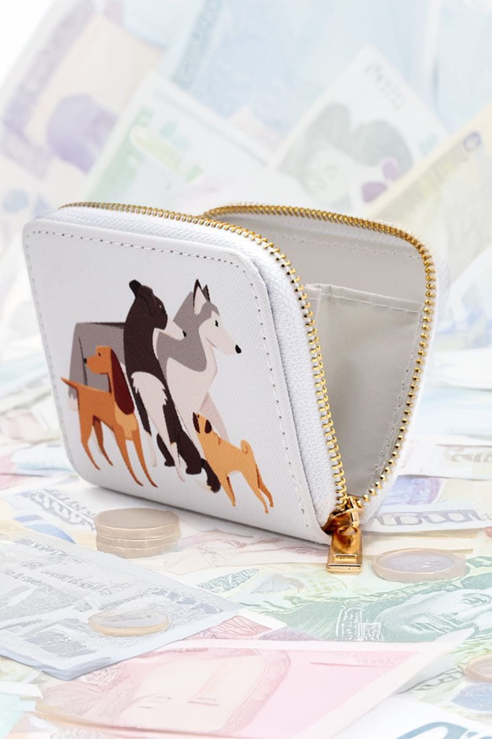 Portemonnaie mit Hunden